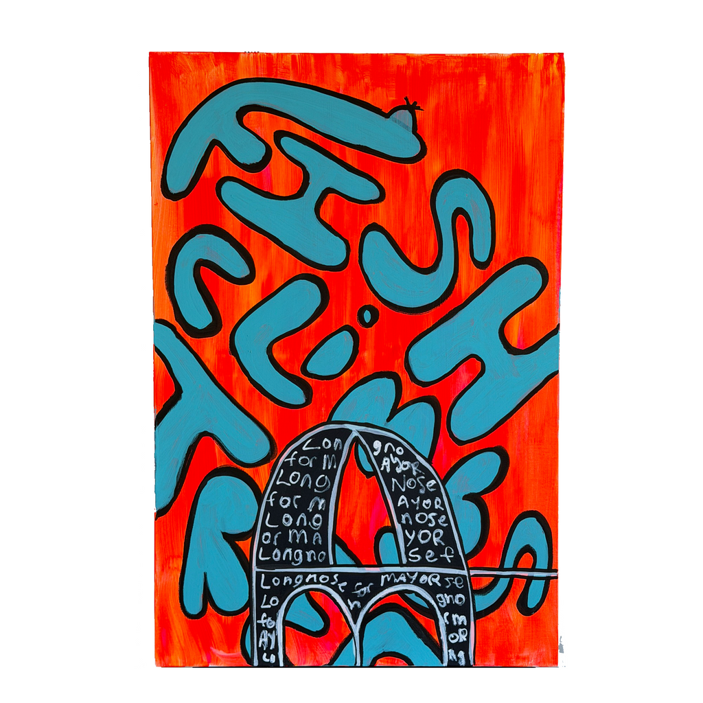 Fish Climbs Tree II (24x36)