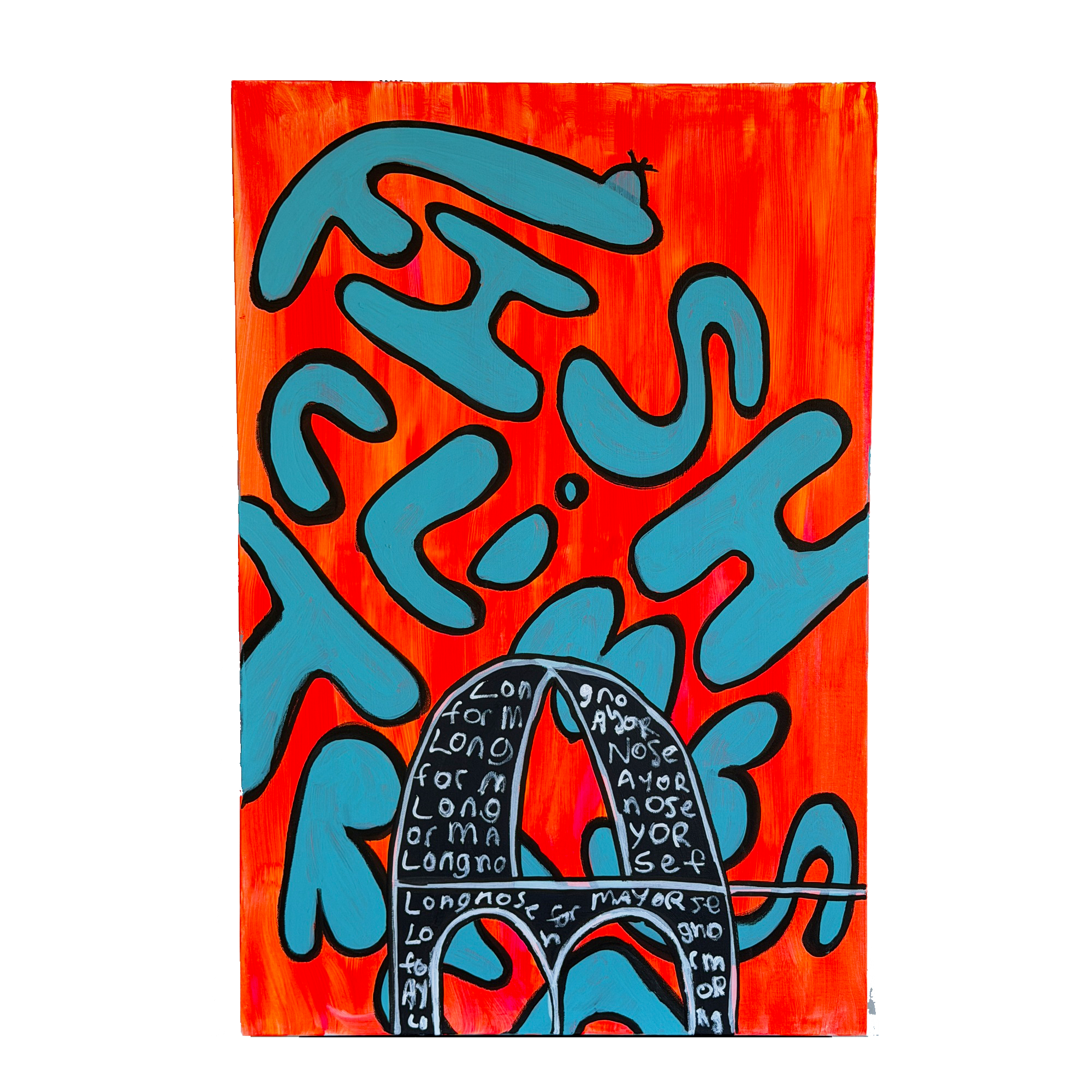 Fish Climbs Tree II (24x36)