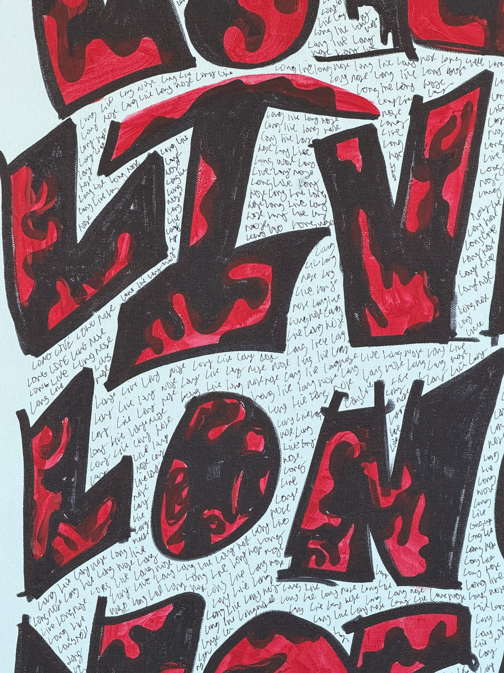 Long Live Longnose (Painting) - Close Up