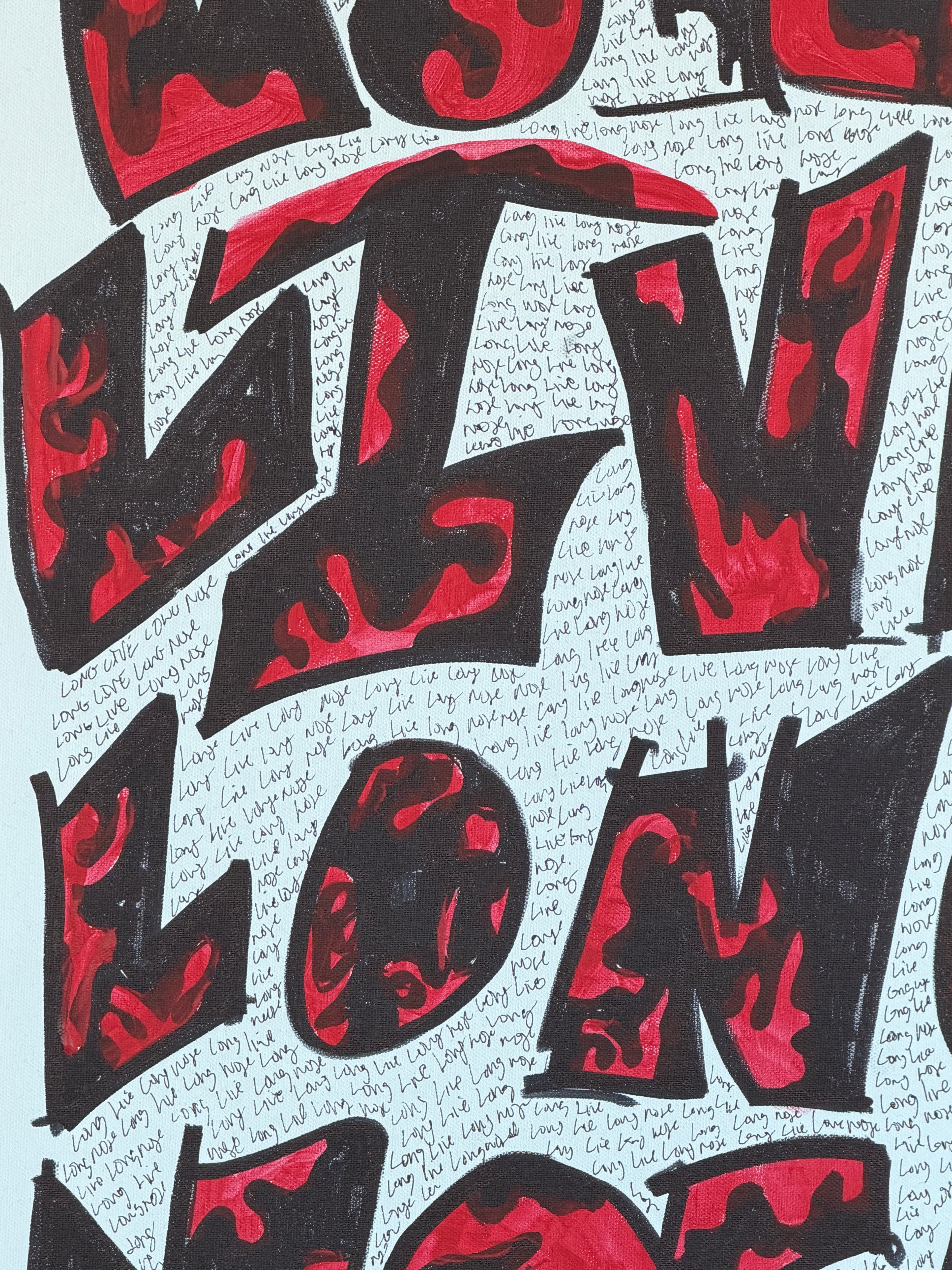 Long Live Longnose (Painting) - Close Up