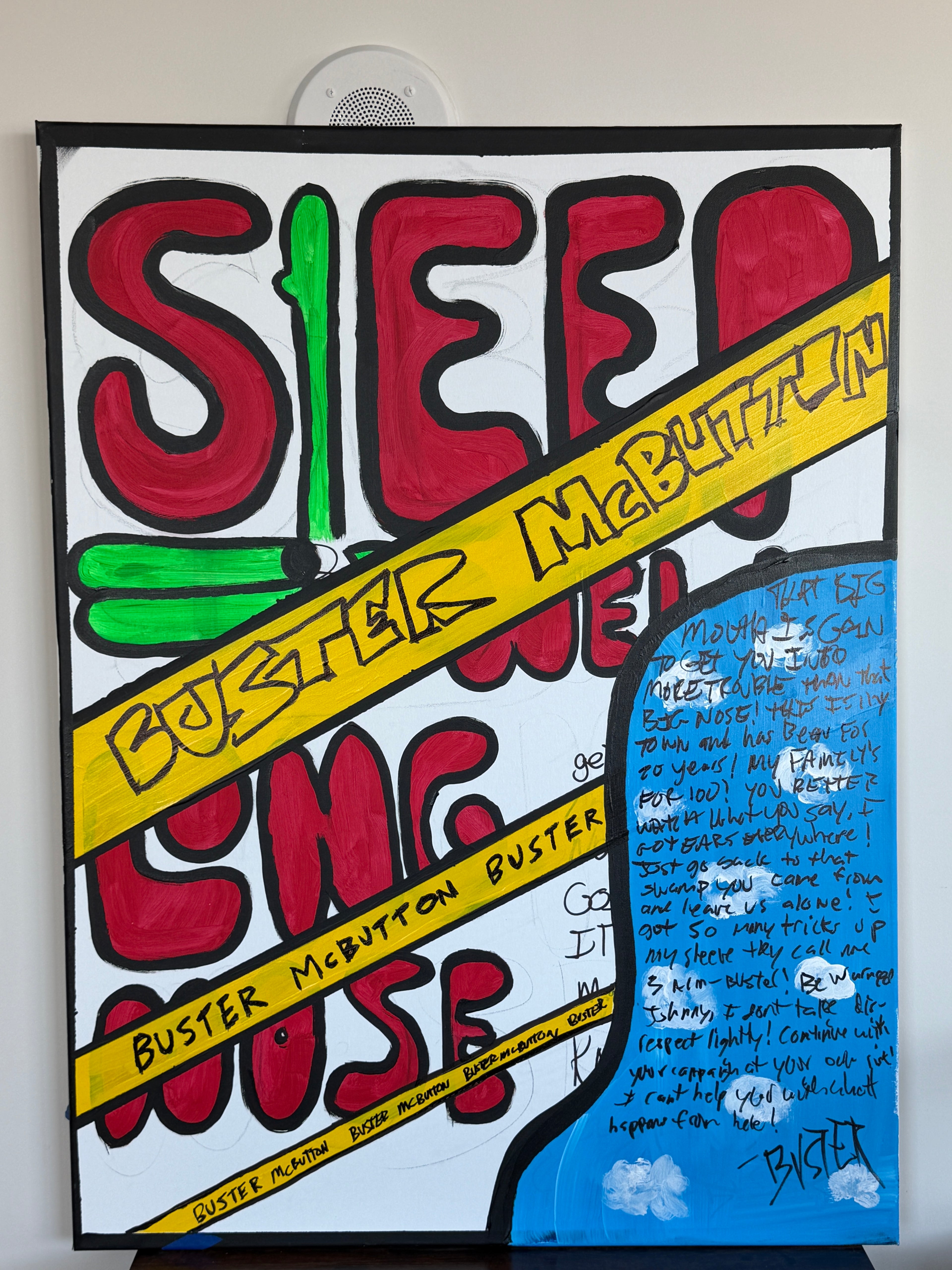 Buster McButton's Warning (Painting)