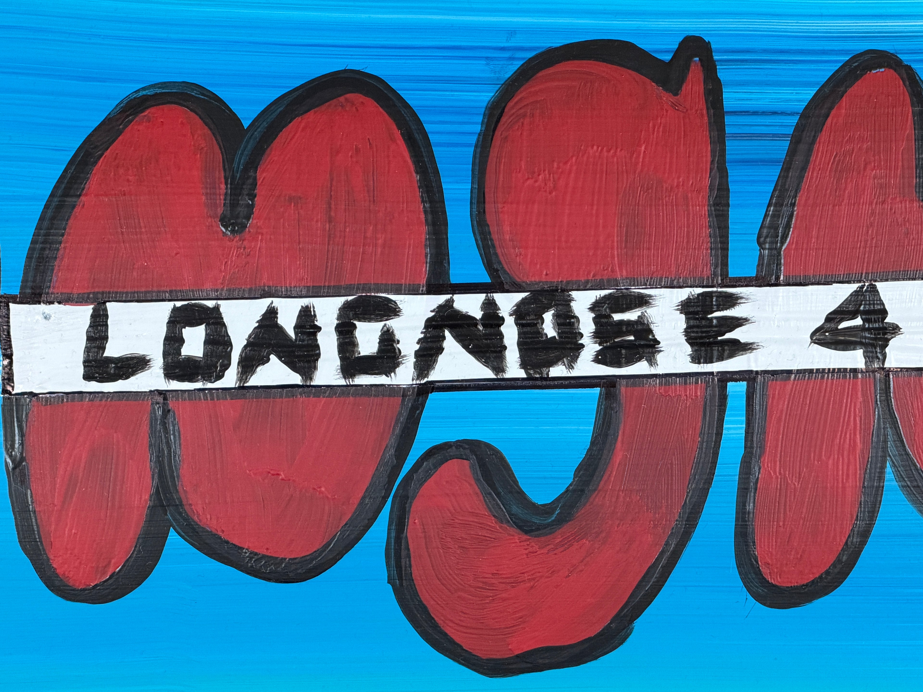 Longnose 4 Mayor Skateboard (Painting) - Close Up
