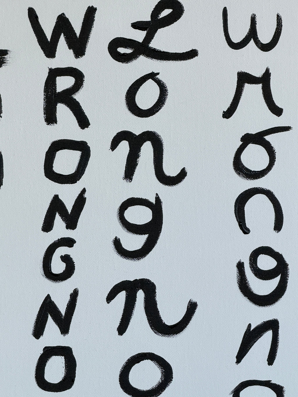 Wrongnose Hieroglyphics (Painting) - Close Up