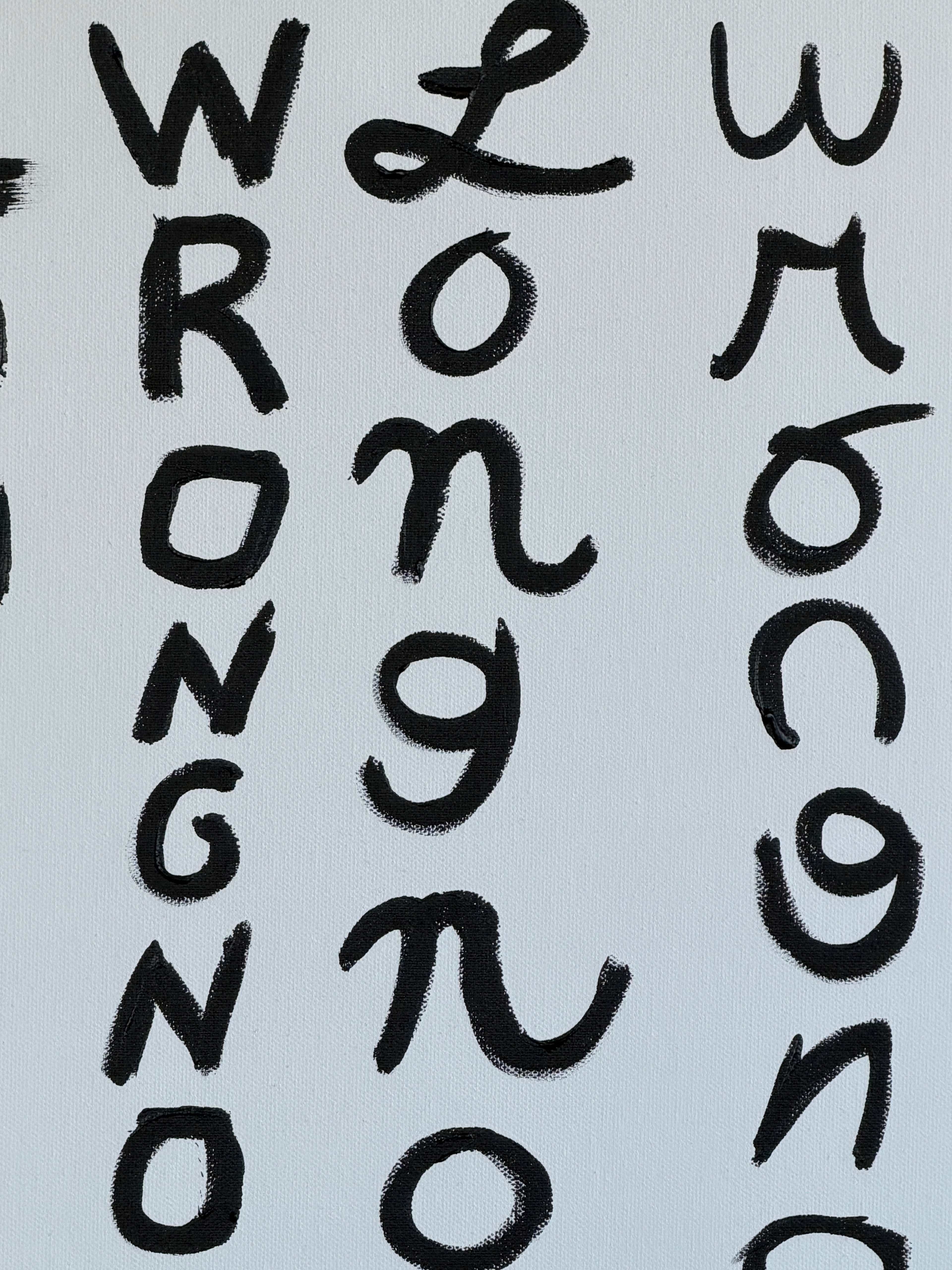 Wrongnose Hieroglyphics (Painting) - Close Up