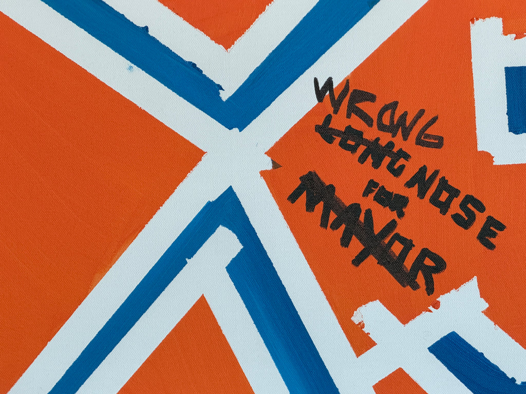 Wrongnose for Mayor (Painting) - Close Up