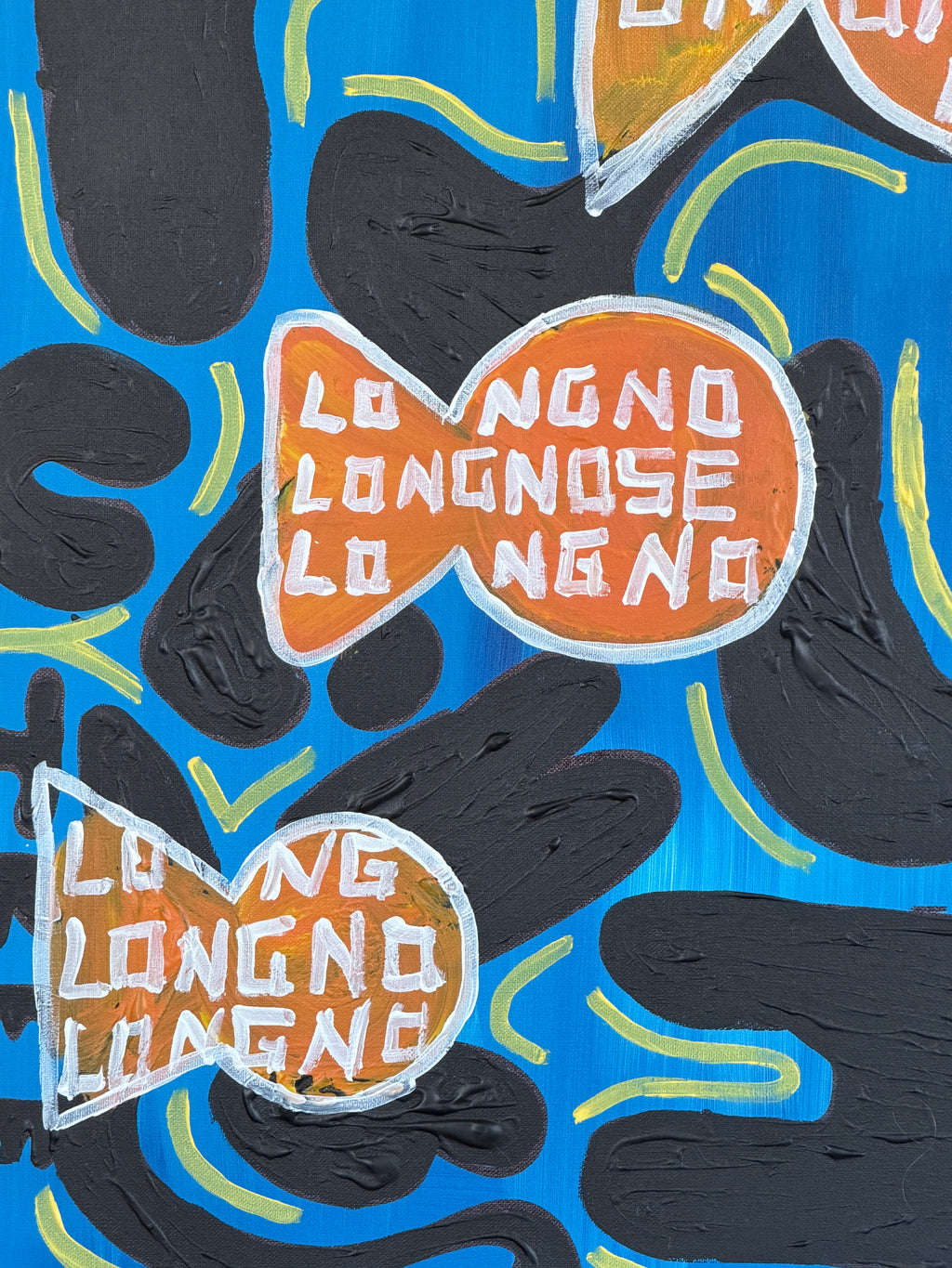 Longnose Echoes (Painting) - Close Up