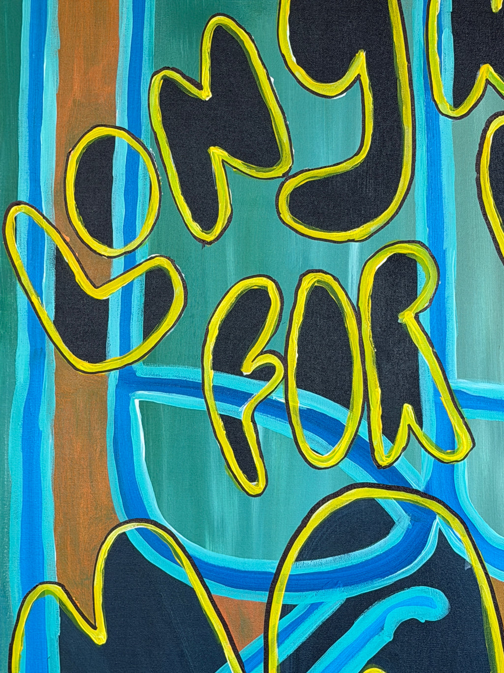 Longnose Into the Void (Painting) - Close Up