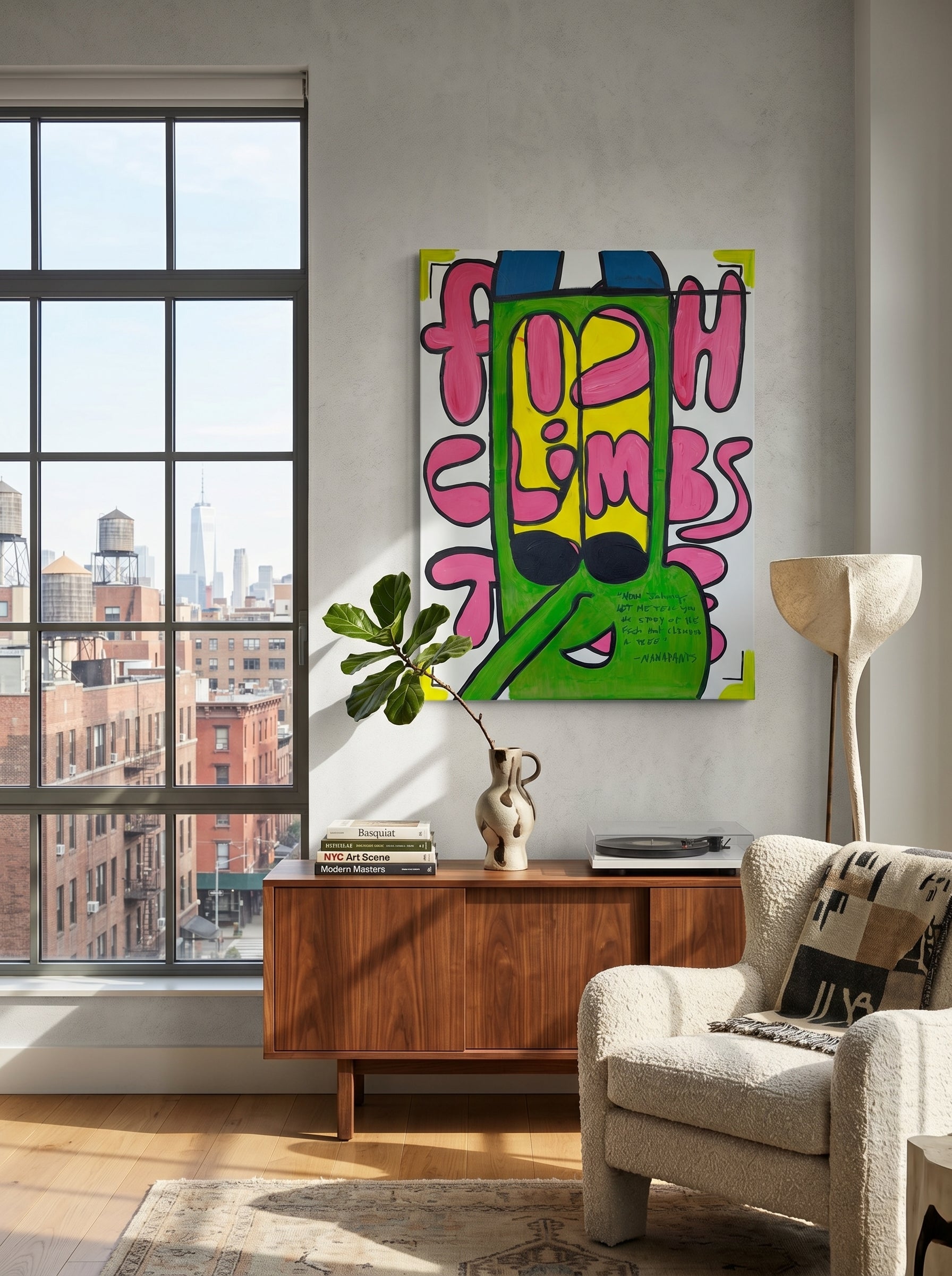 Lime Green Longnose (30x40)